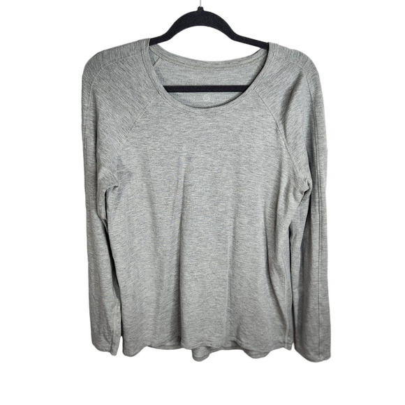 Lululemon Emerald Long Sleeve Top Heathered Medium‎ Grey - Picture 1 of 5